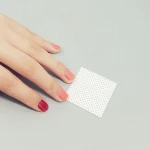 White Soft Absorbent Polish Remover 70gsm 5x5cm 100% PP Meltblown Lint Free Nail Wipes