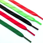 Whoelace bulk custom waxed hockey skate shoe laces print shoelace