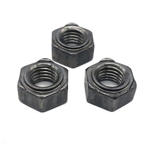 Wholesale 1/2 round threaded hexagon welding on nuts stainless steel m6 m8 m10 m12 DIN 929 standard projection spot hex weld nut