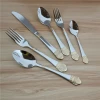 wholesale 6pcs stainless steel spoon sets and stainless steel fork sets 24pcs hanging cutlery set