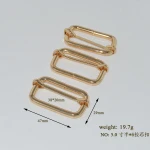 Wholesale bag part metal accessories custom handbag pin belt buckle