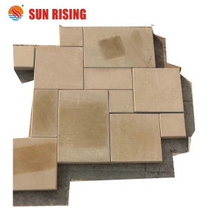 Wholesale Beige Sandstone  French PatternTile  For Garden  Paving Stone