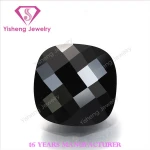 Wholesale Birthstone Cushion Black Onyx Gem Stones Price CZ Zircon Stone