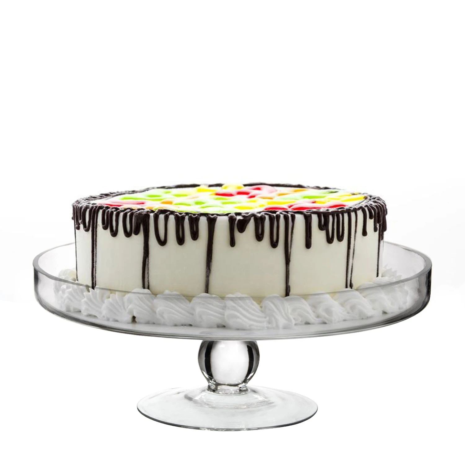 Wholesale Cheap High Quality Food Grade Materials Clear Cake Stand With Dome Cover Cake Plate Stand Cake Plate