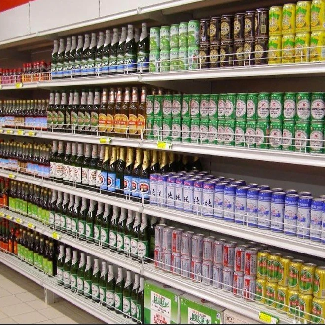 Wholesale convenience store shelves display single-sided supermarket shelves display rack