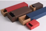 Wholesale custom foldable sliding rectangle gift coffee mug packaging kraft paper box with drawer