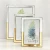 Import Wholesale customize 4X6 5X7 6X8 8X10 plated gold silver enamel desktop creative gift metal photo frame from China