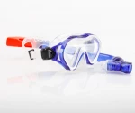 Wholesale Diving Equipment Tenpered Lens Boy Blue Diving Mask Swimming Pool Equipment China