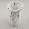 Wholesale elegant plastic rattan wicker white wedding flower vase for wedding decoration