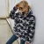 Import Wholesale Fashion New Arrival Tie Dye Denim Faux Fur Checkered thickened jacket For woman from China
