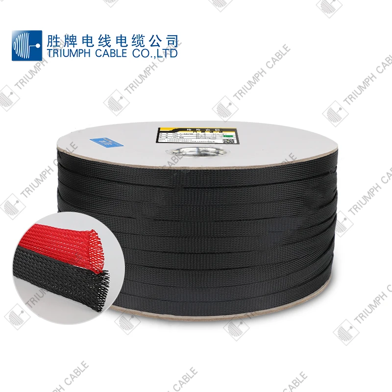 wholesale heat shrink tube expandable PET nylon braided cable sleeve