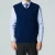 Import Wholesale high quality simple design warm solid v-neck knitted cashmere vest cashmere sweater for men from China