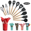 Wholesale Hot Sale Different Types Stainless Steel Silicone Non-Stick Cooking Kitchen Utensil Set