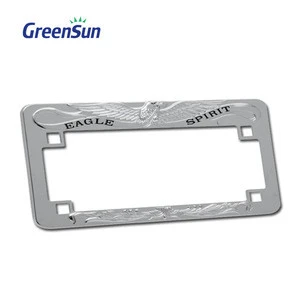 Wholesale Low Price custom sublimation european motorcycles cover cars carbon fiber  license plate holder frames