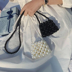 wholesale Luxury Brand Purses Handbags 2020 Pearl messenger bag fashion one shoulder lipstick mini handbags