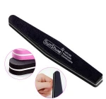 Wholesale nail tool customized printed logo nail file board cheap two side decorative nail file