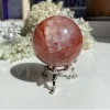 Wholesale Natural Healing Crystal Ball Polished Golden Healer Fire Quartz Crystal Sphere Crystal Crafts For Home Decoration