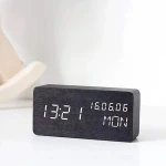 Wholesale Popular Digital Desk Table Clocks Large Jumbo LED Display Wooden Alarm Clock