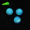 Wholesale price hot sale blue synthetic opel stone round beads shape loose gemstone