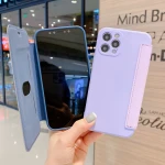 Wholesale price tpu soft card holder mobile phone bag for iphone 12 liquid silicone phone case