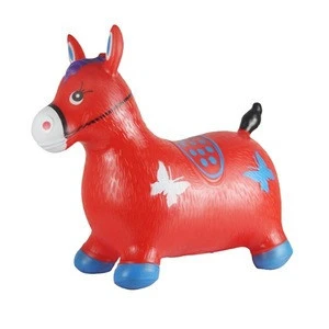 Wholesale PVC painting  inflatable  Jumping animal unicorn Toy without music