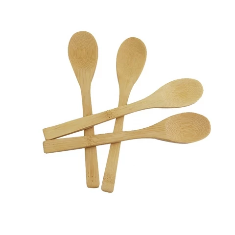 Wholesale reusable eco friendly bamboo spoon Food safety bamboo spoon feeding training spoon