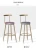 Import Wholesale Rose Gold Bar Chair Metal Furniture Stools Bar Stools modern design  High  Bar Chairs from China