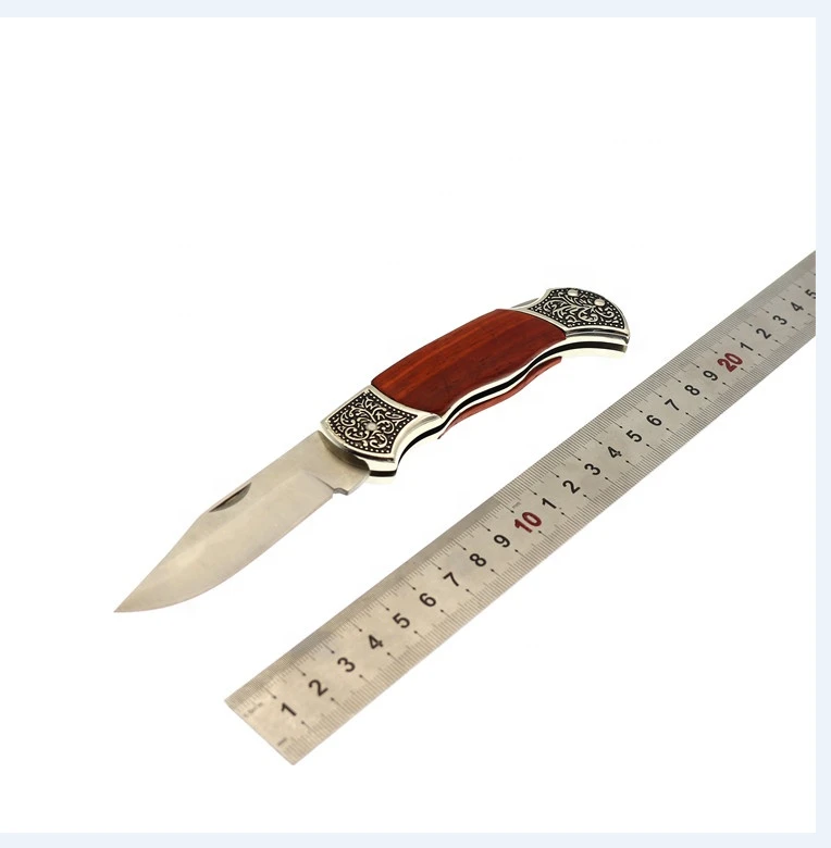 Wholesale Rosewood Wooden Handle Portable Folding Knife Multi Tool Utility Knife Pocket Knife