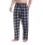 Wholesale sleeping lounge loose cotton family custom plaid flannel mens bulk pajama pants