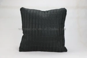 Wholesale soft Acrylic knitting thread cable knit pillows for home decor
