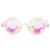 Wholesale sunglasses kaleidoscope glasses party round frame glass crystal lens fashion designer goggles