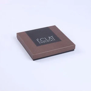 wholesale white square chocolates bar packaging box with paper inserts