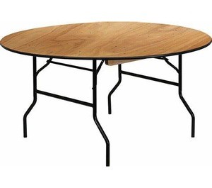 Wholesale wooden round banquet hotel folding table
