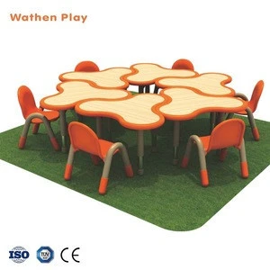 Wide Selection Daycare Center Furniture Plastic Study Table And Chair For Children