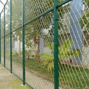 Wire mesh diamond garden gates and grid fence roll for backyard