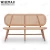 Import WISEMAX FURNITURE Wholesale Indonesia modern elegant bench with backrest living room wooden long chair from China