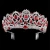 Import WJHG-191008 European Red Green Blue Crystal Big Crown Headwear Bridal Wedding Hair Accessories Jewelry Tiaras Princess Crowns from China