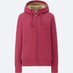 Women Front Zipper With Pocket Fleece Hoodies