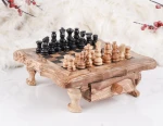 Wood Chess Set Handmade of Olive Wood 22 x 22cm (8.6