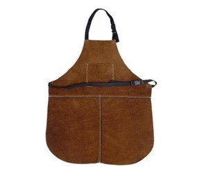 Workplace safety supplies split cowhide protective leather welding apron /  Leather Welding Apron for Industrial Work