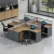 Import Workshop sales modern screen office desk 4 Person Workstation from China