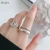 Import Wuqie New Design Wholesale Gold Plated Simple 925 Silver Finger Rings Jewelry Women from China