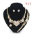 Import XOXO necklace set ladies earring set 24k heart indian wedding jewelry sets from China