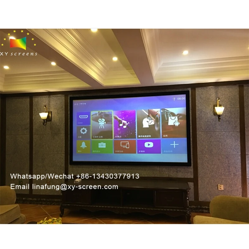 XY Screen 140 150 160 170 180 Projector Screen Wall Mounted Home Cinema Theater 3D UHD Projection Screen for LED LCD DLP Beamer