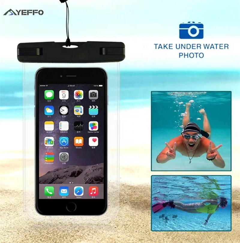 YEFFO  Amazon top seller outdoor Waterproof phone diving bag   swimming phone bag waterproof phone case
