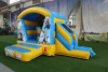 Yellow cute little cartoon character inflatable bouncer slide combo jumper