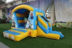 Yellow cute little cartoon character inflatable bouncer slide combo jumper