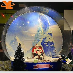 YL Wholesale Xmas Decoration Inflatable Electric Snow Globe