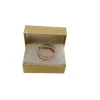 ZG11-6 2 1/8x1 5/8x3/4" Custom Small Gold Foil Cardboard Paper Box for Jewelry-Necklaces Bracelets Embossing