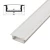 Import ZL-2310B Aluminium Heat Sink Up Lighting Led Aluminum Profile For Led Strip And Bar Light from China